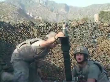 [アフガン]第173空挺旅団 迫撃砲で応戦