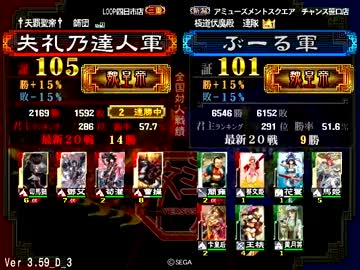 三国志大戦3　英知皇帝の極寒大戦1
