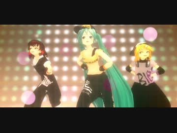 【MMD】ISAO式3姉妹が珍しく髭・顔芸しない件【ミク/リン/霊夢】