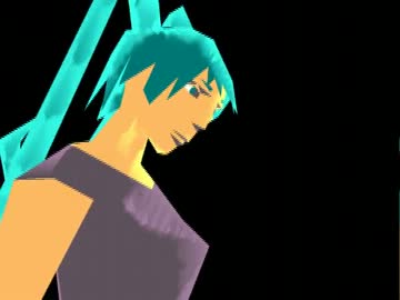 【MMD】ローポリで深彫りなミクさん(?)はやる気がない