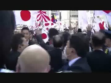 韓国は即刻竹島から出て行け！　デモの最中にキチガイが襲撃