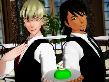 【MMDタイバニ】バディがお給仕するカフェがオープンしました