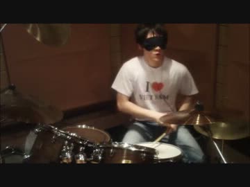 【目隠しで】初音ミクの消失(LONG VERSION)【叩いてみた】