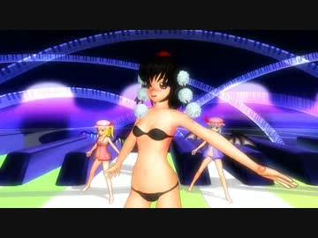 【MikuMikuDance】射命丸文モデルバージョンアップテスト【東方MMD】