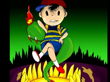 【MOTHER2】ポーキーがばたばたしてみた+おまけとか【手描き】