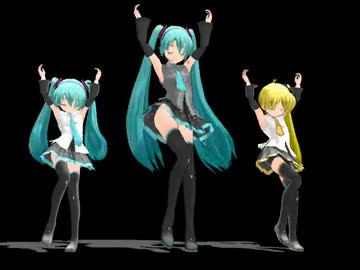 【MMD】ベリーダンスをらぶ式ちびミク＆ちびネルに踊らせてみた