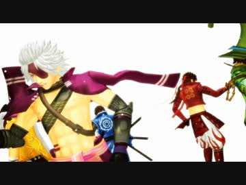 【MMD】信号機・瀬戸内でハロ/ハワユ【戦国BASARA】
