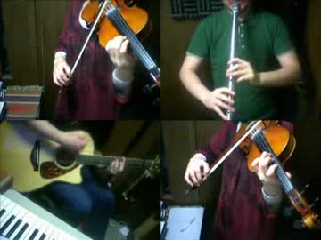「佐渡の二ッ岩」バイオリン・ホイッスル・ギター等で演奏してみた。