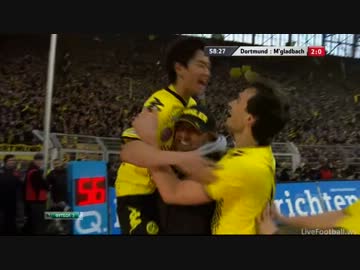 香川真司 メンヘングラッドバッハ戦で優勝を決定づけるゴール！