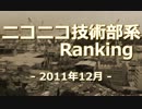 ニコニコ技術部系ランキング　-2011年12月-