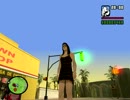 GTA SA 女性が若干古い感じのタクシーに乗って帰宅