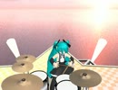 【MMD】OverDrive　ドラムテスト③【初音ミク】