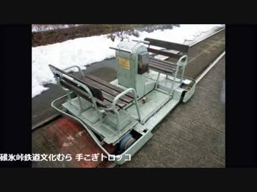 前面展望 碓氷峠鉄道文化むら 手こぎトロッコ