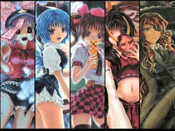 東方キャラを影を意識しつつ油絵で描いてみた