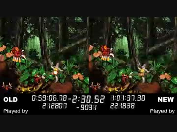 【比較版】TAS SFC スーパードンキーコング2 "102%" in 1:21:31.88 3/4
