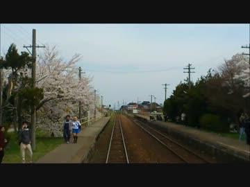 【花咲くいろは】花いろラッピング車両に乗ってみた-前編-【花見日和】