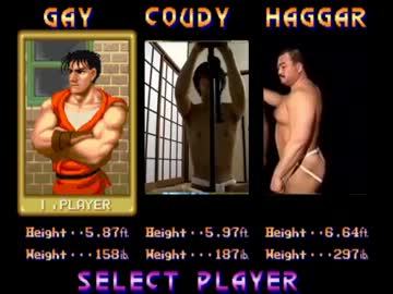 ファイナルファイトっぽい動画　錬金ボタン未使用プレイ編