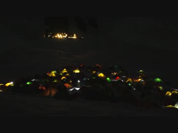 GWの涸沢テント場 【微速度撮影】