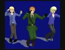 【MMD】　イギリスさんとLEON達でBAD SCONE!! DANCE　short ver　テスト