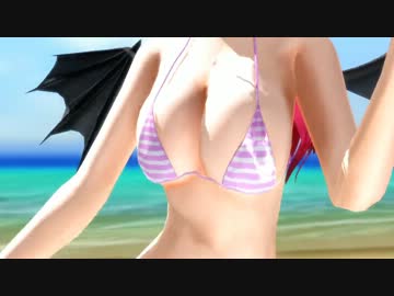 【MMD】　BIKINI DANCE 美鈴 & こぁ　【東方】