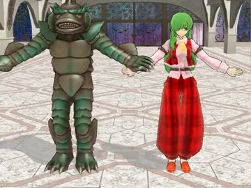 【半漁人と旧作風幽香ちゃんに踊ってもらいました】