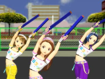 【MMD】アイドルマスター 「CHANGE!! ﾜｲﾊﾟｰ」 (伊織･亜美･あずさ)