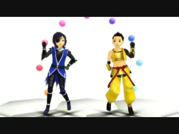 【MMD-OMF2】東軍コンビ（小）でUr-Style -arbitrary style-【戦国BASARA】