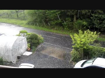 茨城での雷雨と雹