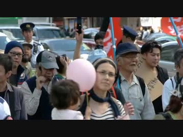 ５月５日　反原発サウンドデモ　カウンター　①