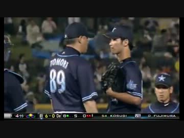 友利コーチがマウンド上で小杉投手に喝ッ！