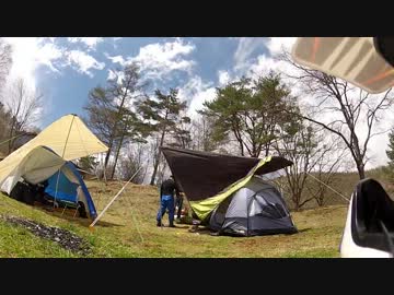 【2012GW】　駒出池にキャンプに行こう！その１【のんびりセローで】