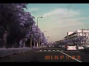 ドライブレコーダーは見た！！あわや白バイと！！