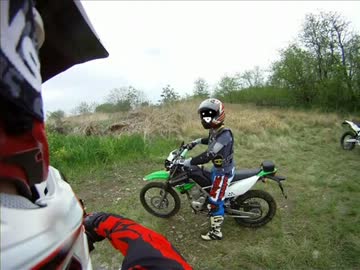 彼女がオフロードをやってみた【ＫＬＸ１２５】