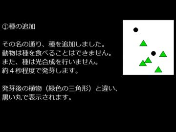 【種を植えて】生態系シミュレータを作ってみた【Part７】