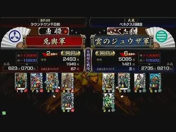戦国大戦　頂上対決　2012/5/11　兎輿軍　ＶＳ　雲のジュウザ軍