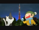 【自主制作アニメーション】　冬の東京タワーCM 【色づく雪編】