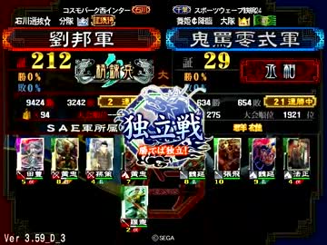 三国志大戦3 若獅子が大会参加してみた14