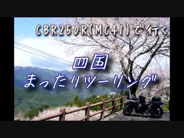 【黒CBR250R(MC41)】まったり四国内ツーリング【ひょうたん桜と月夜桜】