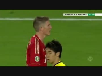 【香川真司】ドルトムント対バイエルン【英語実況】part2