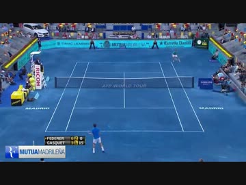 フェデラーvsガスケ　マドリードマスターズ2012 ３回戦