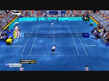 フェデラーvsティプサレビッチ　マドリードマスターズ2012準決勝