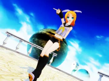 【MMD】WAVE FILE【鏡音リン】