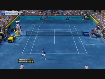 フェデラーvsベルディッチ　マドリードマスターズ2012決勝 1/2