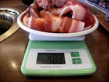 バイキング料理店で、どれだけ食べたか量ってみた　ふたたび
