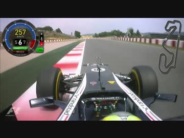 F1 2012 スペイン　オンボード