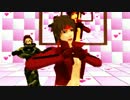 【MMD】蒼紅主従でLala　Love　You　【戦国BASARA】