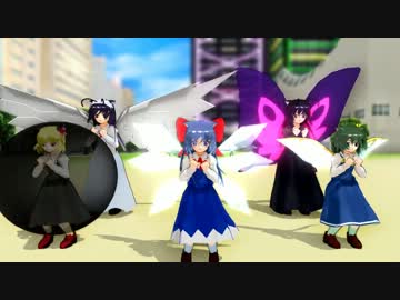 【MikuMikuDance】にゃんぱいあ体操【東方・アクセル・ワールド】