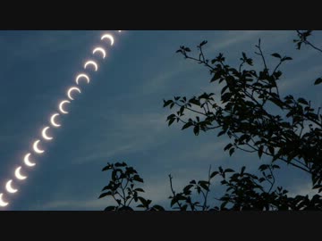 木漏れ日のカチューシャ日食 タイムラプス 2012-05-21 [HD]