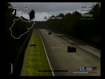 グランツーリスモ4　ニュルブルクリンク　遊び＋空中浮遊で散歩