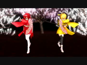【ＭＭＤ】なっちゃん、きくちゃんで千本桜